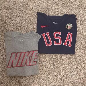 Nike Gray and Navy Tees
